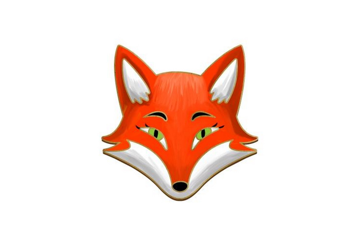 Заготовка брошки для розфарбовування "Лисиця" FDZB-095