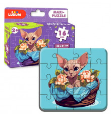 Пазл дитячий максі "Котик 2" ME5032-03, 16 великих елементів