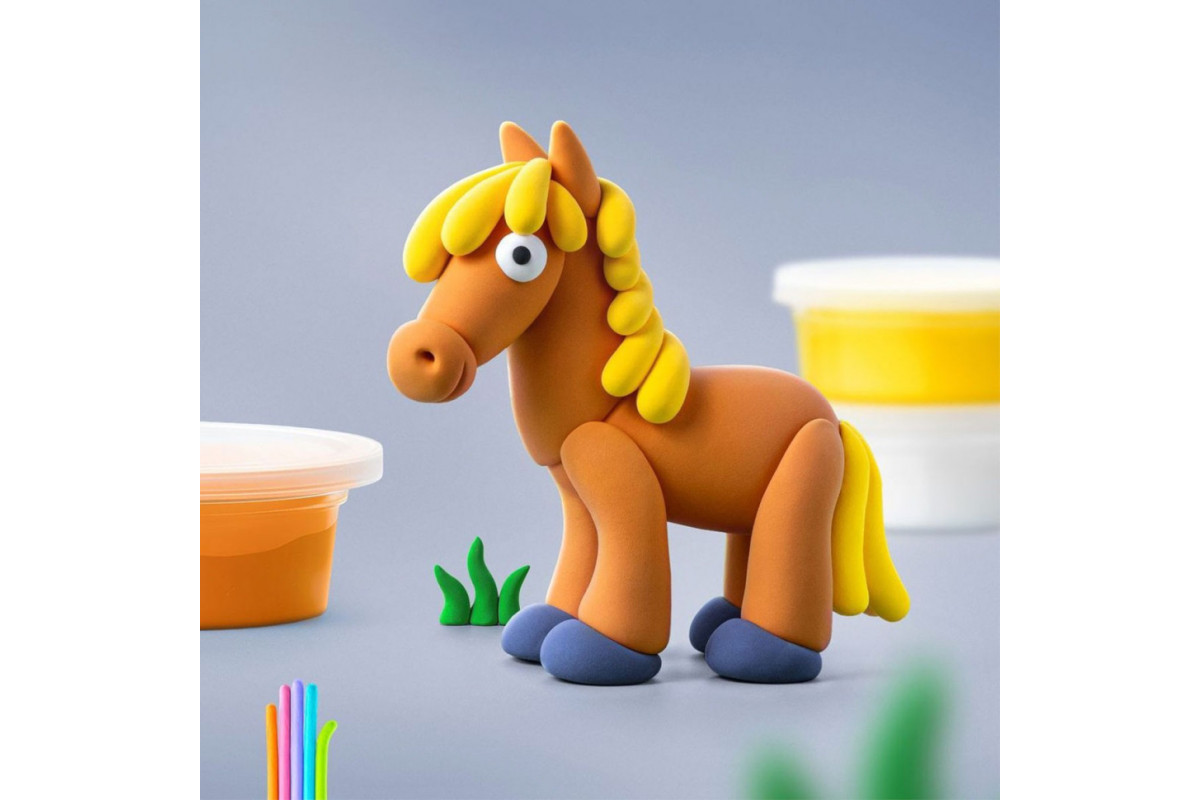 Набор самозатвердевающего пластилина Лошадка ЛИПАКА 30046-UA01