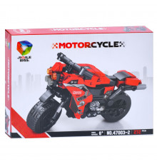 Детский конструктор "Мотоцикл" 47003-2, 272 элемента