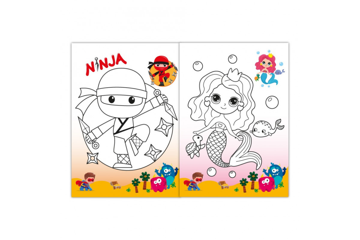 Дитяча розмальовка "Мульті-пульті" РМ-77-03 з маскою