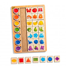 Деревянный пазл-вкладыш "Ассоциации цвета" (ПСД268) PSD268