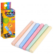 Мел для рисования на асфальте MK 4708 разноцветный 6 шт