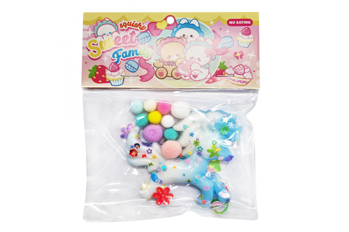 Антистрес Сквіш "М'які Поні" SKP-405(Blue) ніжно-блакитний