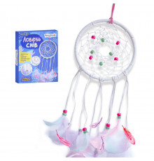 Набір для творчості "Ловець снів" M5870UA кільце 13см, шкіряний шнур, намистини, пір'я