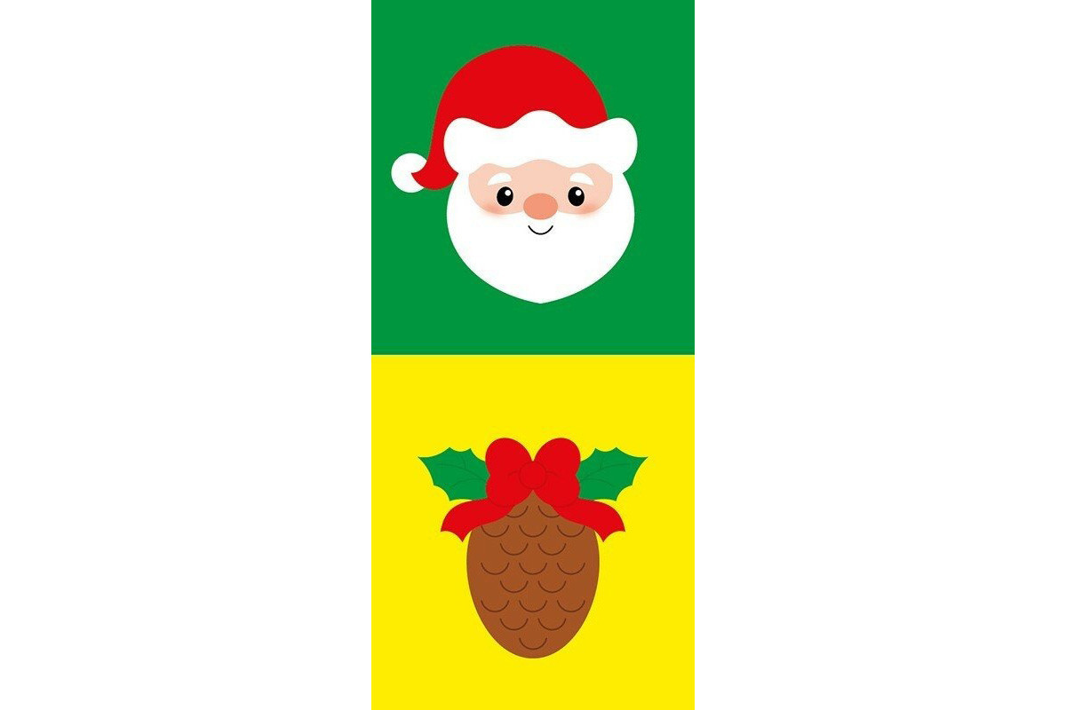 Мозаика из наклеек для малышей "Санта" 166068, 8 страниц