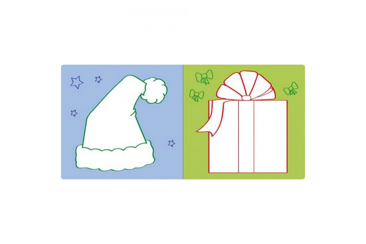 Развивающая книжка Наклейки-картинки "Новый год" 668010, 8 страниц