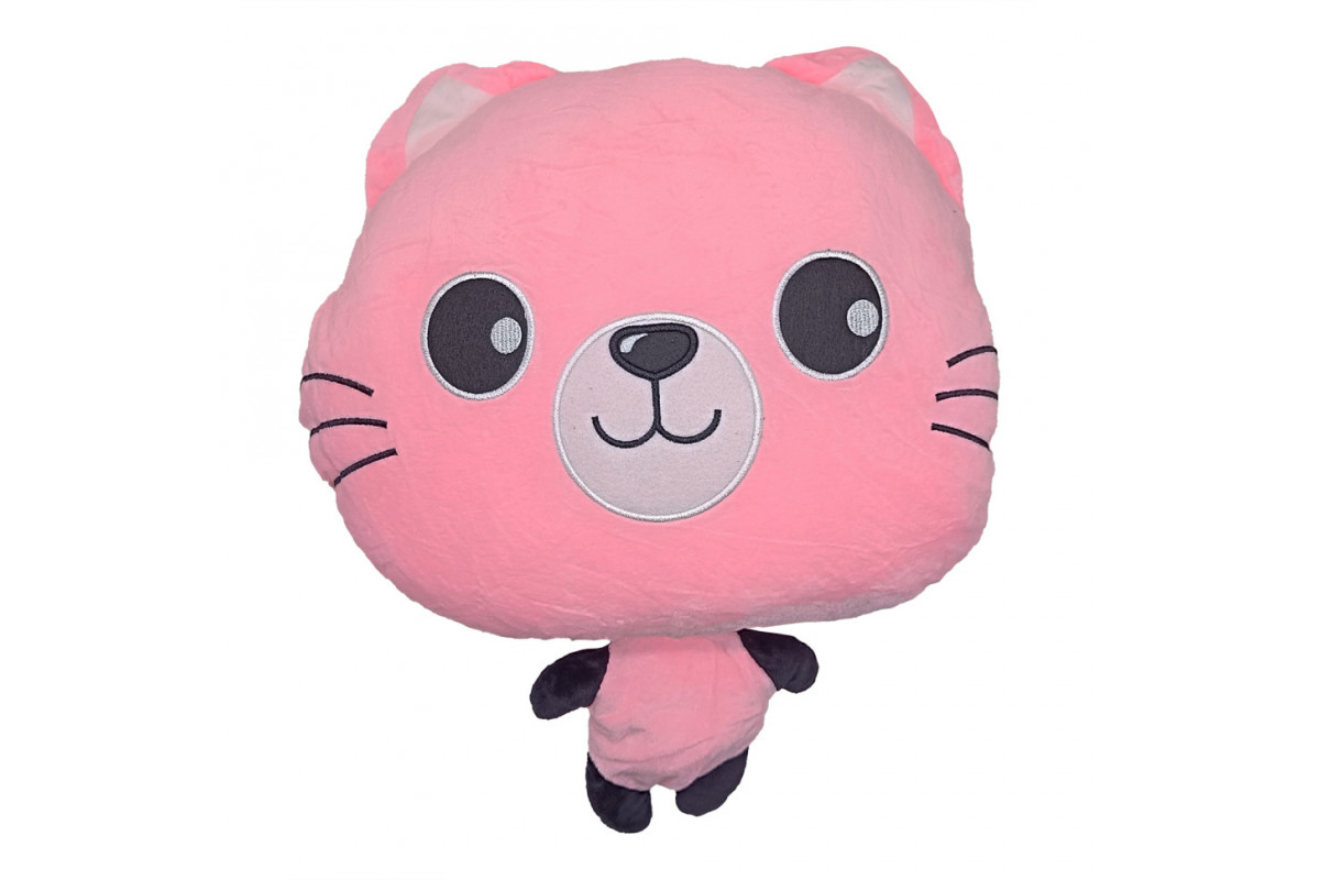 Детская мягкая игрушка "Кошечка" L1128(Pink) игрушка с пледом, размер 40 см