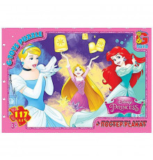 Дитячий пазл "Принцеси Дісней" PD93 плакат 117 елементів