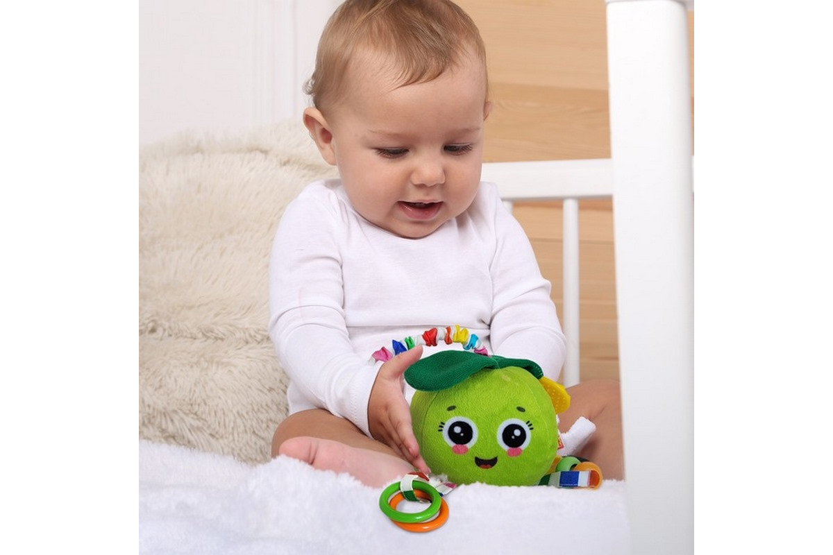 Брязкальце-підвіска з прорізувачем "Яблуко" МС 110604-19