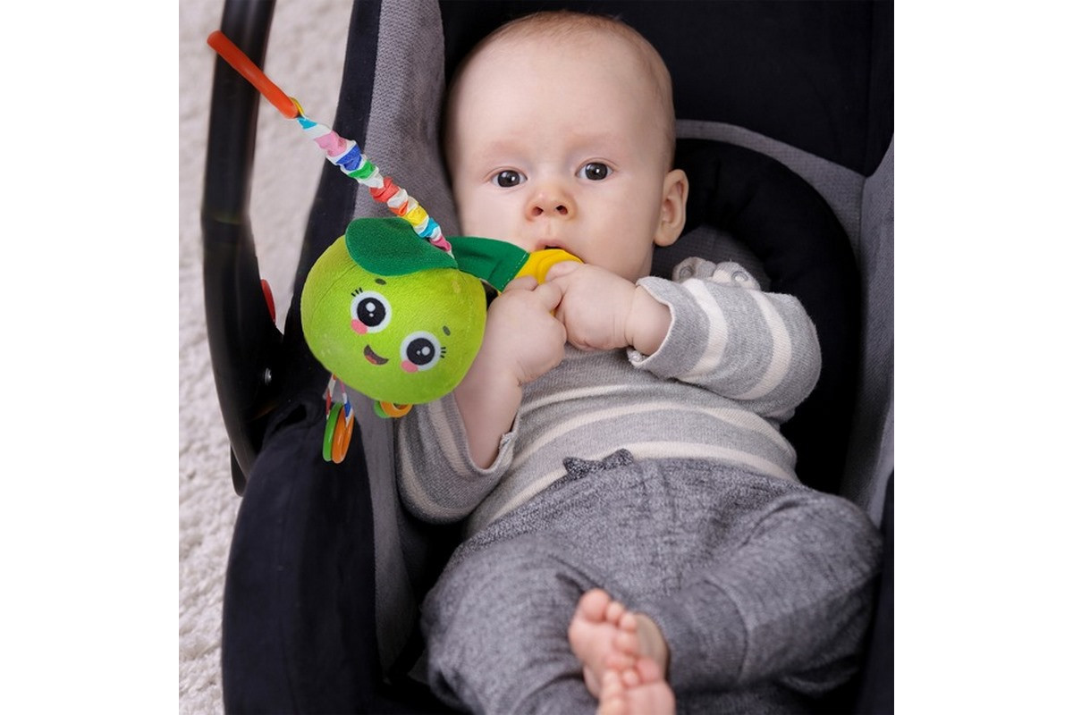 Брязкальце-підвіска з прорізувачем "Яблуко" МС 110604-19