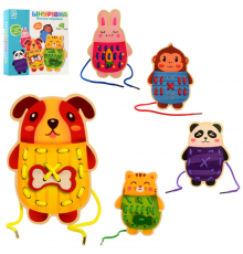 Деревянная игрушка "Шнуровка"  MD 2849