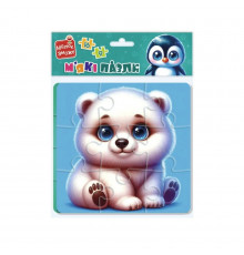 Детский мягкий пазл "Мишка и пингвиненок" VT1102-38, 25 элементов