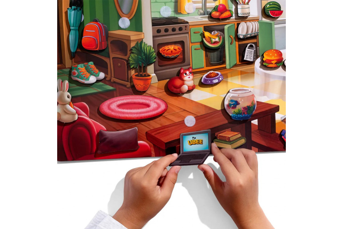 Деревянный пазл-вкладыш "Наведи порядок в комнате и накорми Ваню" (ПСД271) PSD271