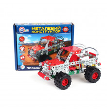 Детский Конструктор металлический "Внедорожник" ТехноК 4913TXK, 248 деталей