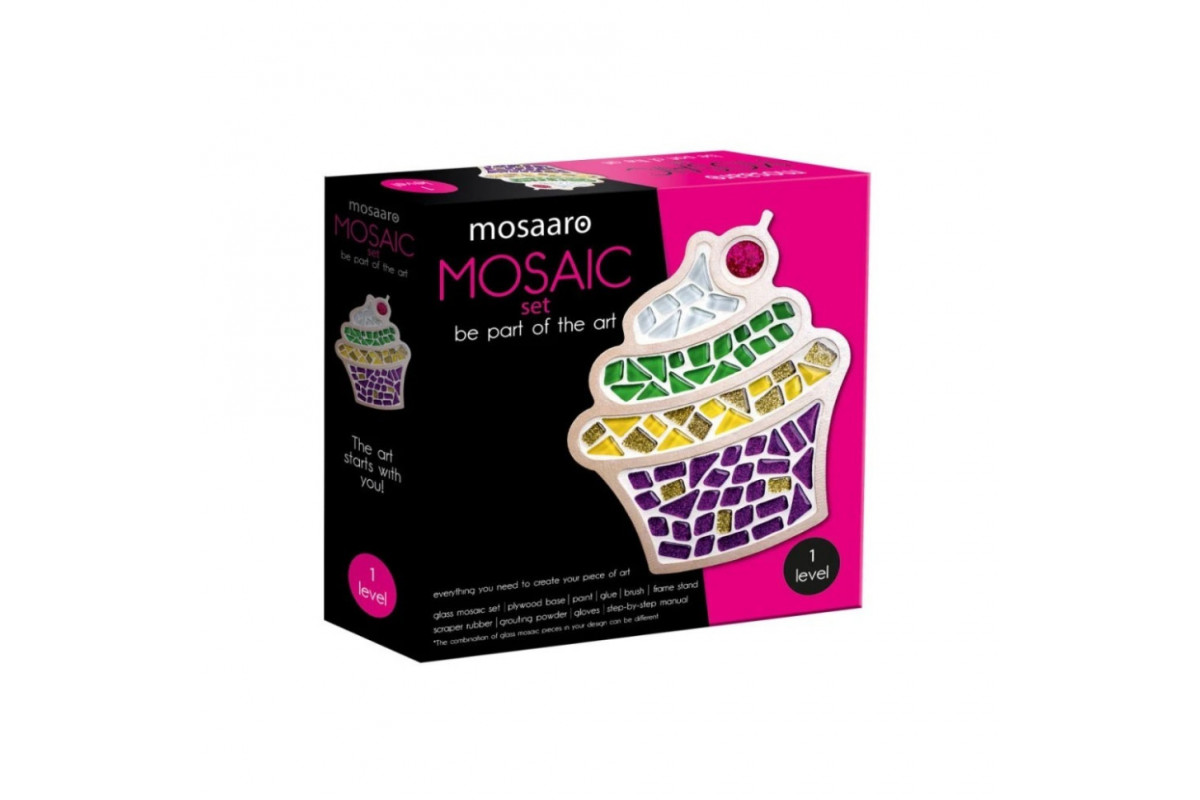 Детский набор для творчества хрустальная мозаика "Кекс" MA1006