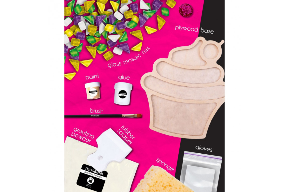 Детский набор для творчества хрустальная мозаика "Кекс" MA1006