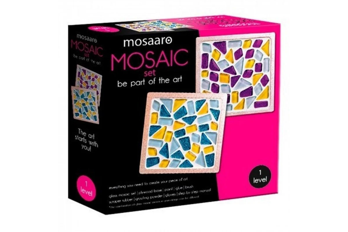 Набір для скляної мозаїки "Підставки для чашок" MA1002 квадратні