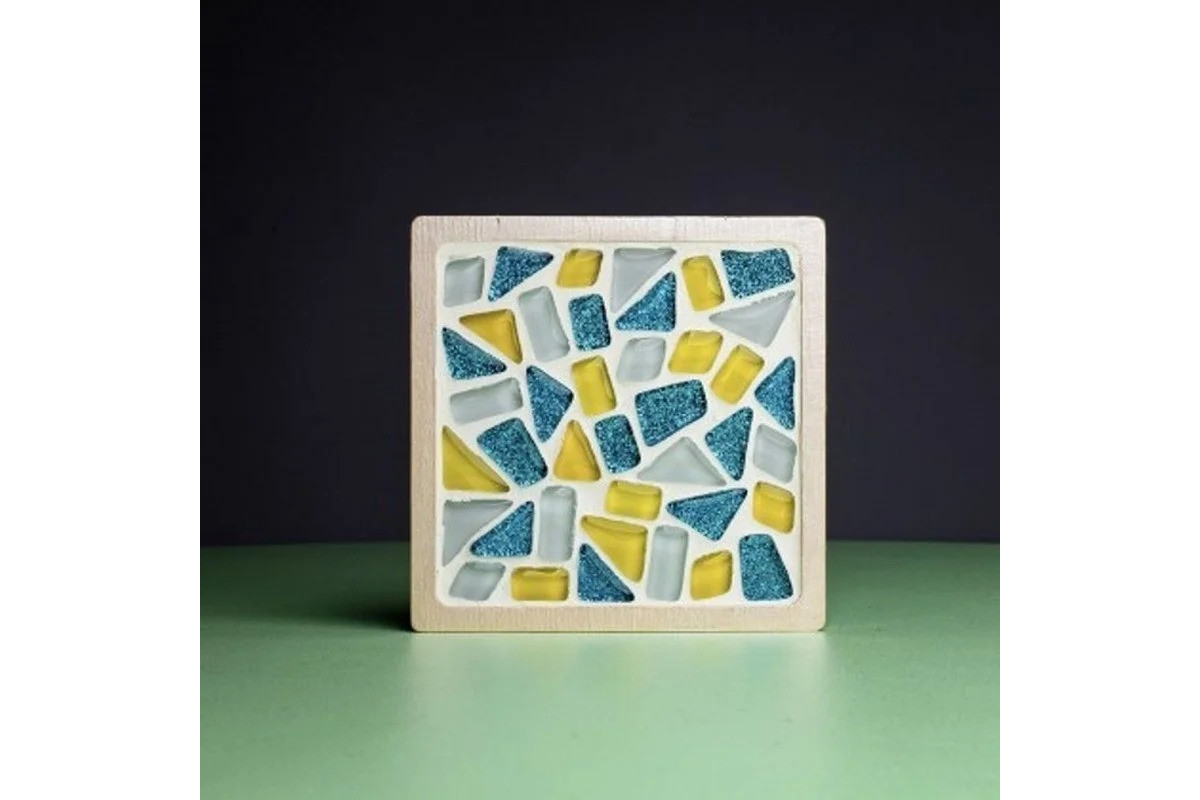 Набір для скляної мозаїки "Підставки для чашок" MA1002 квадратні