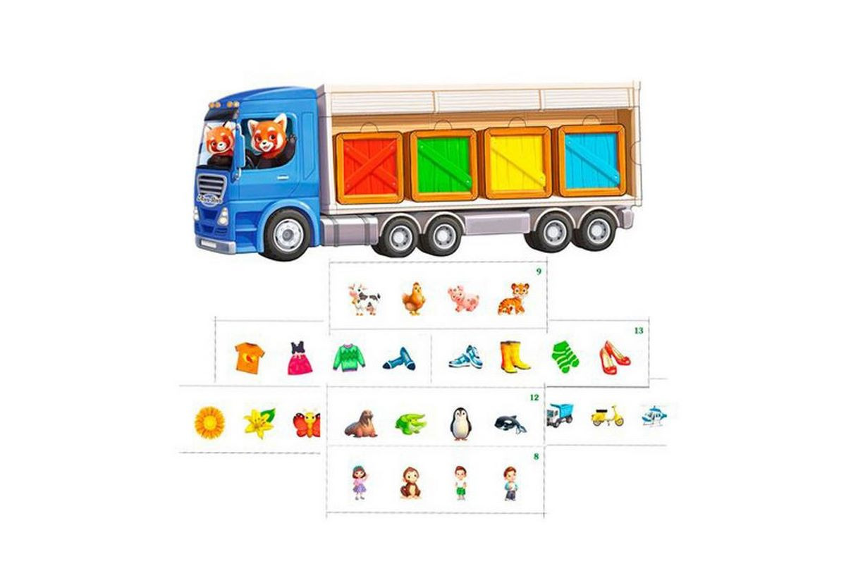 Настольная развивающая игра "Четвертый лишний" Ubumblebees (ПСФ077) PSF077, 2 варианта игры