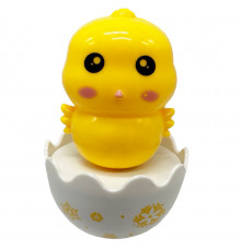 Детская неваляшка "Цыпленок" 657-55(Yellow) 7,5 см, погремушка