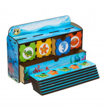 Деревянная настольная игра "Морские жители-2" Ubumblebees (ПСД004) PSD004 сортер-комодик