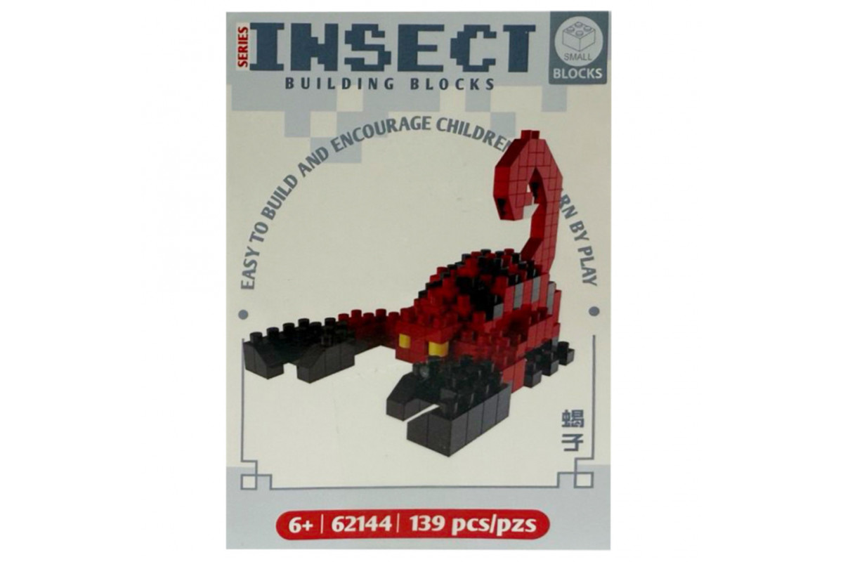 Детский конструктор "Насекомые" A62144, 139 деталей