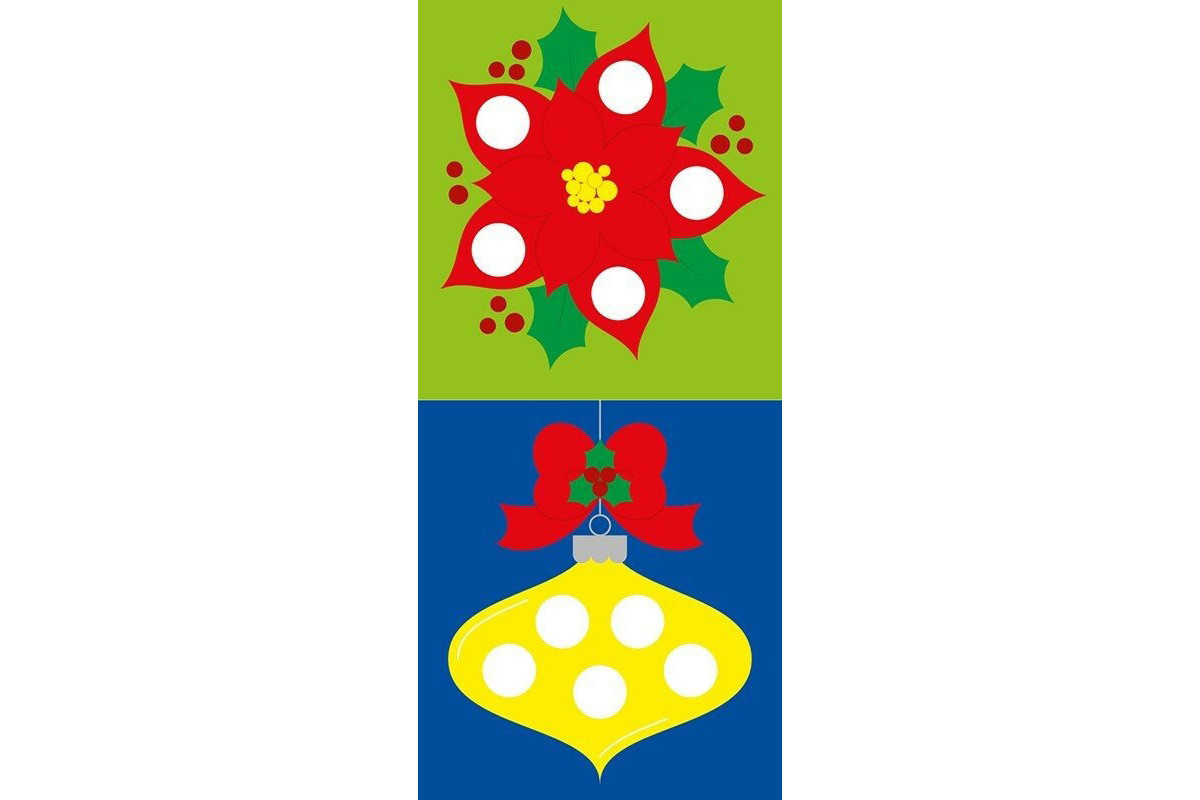 Мозаика из наклеек для малышей "Снеговик" 166069, 8 страниц