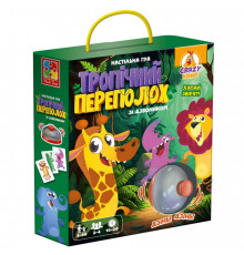 Настільна гра "Тропічний переполох" VT8010-13, 50 карток, правила гри, 1 дзвіночок