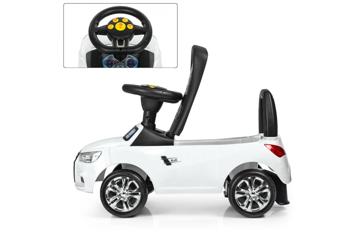 Каталка-толокар Bambi M 3147A-1 Белый музыкальный