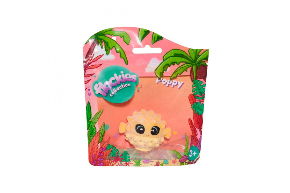 Коллекционная игрушка-фигурка Рыба Фугу Поппи Flockies S2 FLO0401