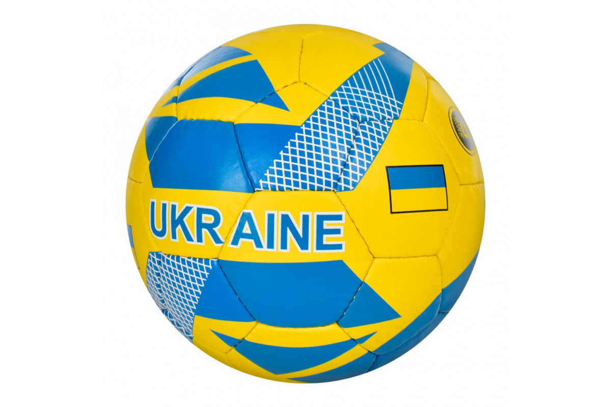 Футбольный мяч 2500-232 желто-синий, размер № 5