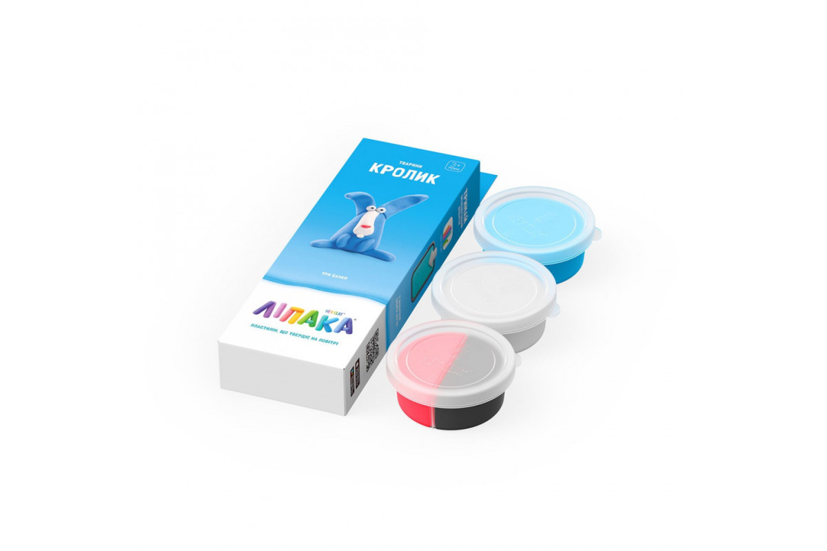 Набір самозатвердіючого пластиліну Кролик ЛИПАКА 30050-UA01