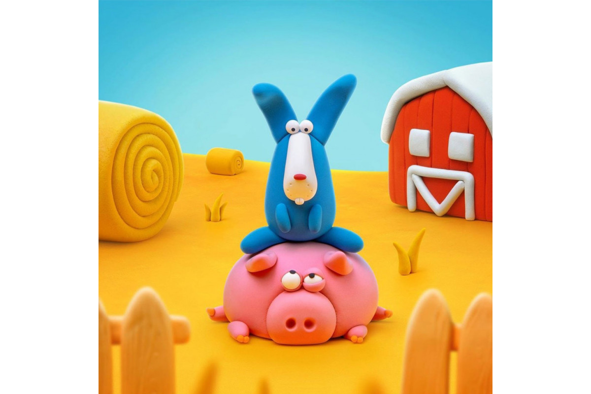 Набір самозатвердіючого пластиліну Кролик ЛИПАКА 30050-UA01