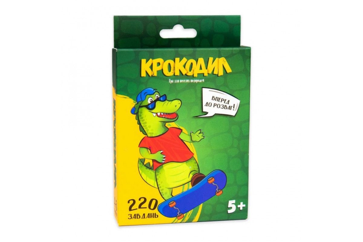 Настольная игра "Крокодил" 30339 развлекательная, на украинском языке