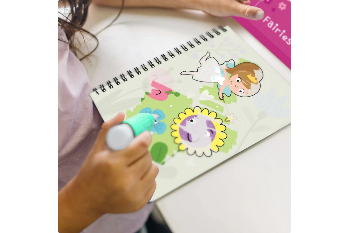 Набор водных раскрасок "Феи" 300312 с маркером для воды