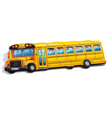 Деревянный пазл-вкладыш "Школьный автобус" (ПСД270) PSD270