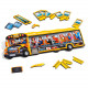 Деревянный пазл-вкладыш "Школьный автобус" (ПСД270) PSD270