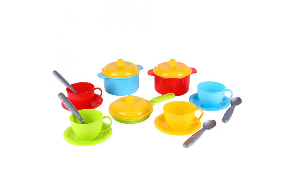 Игрушка посуда "Маринка 1 ТехноК", арт.0687TXK(Multicolor) 15 Предметов