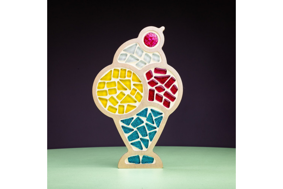 Детский набор для творчества хрустальная мозаика "Мороженое" MA1003