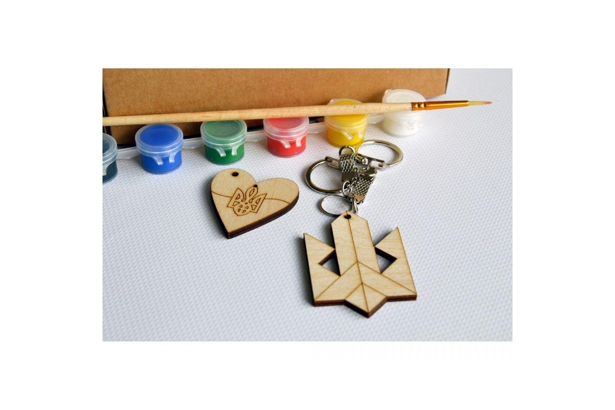 Набір дитячої творчості Розпис по дереву "Брелоки" РД-014