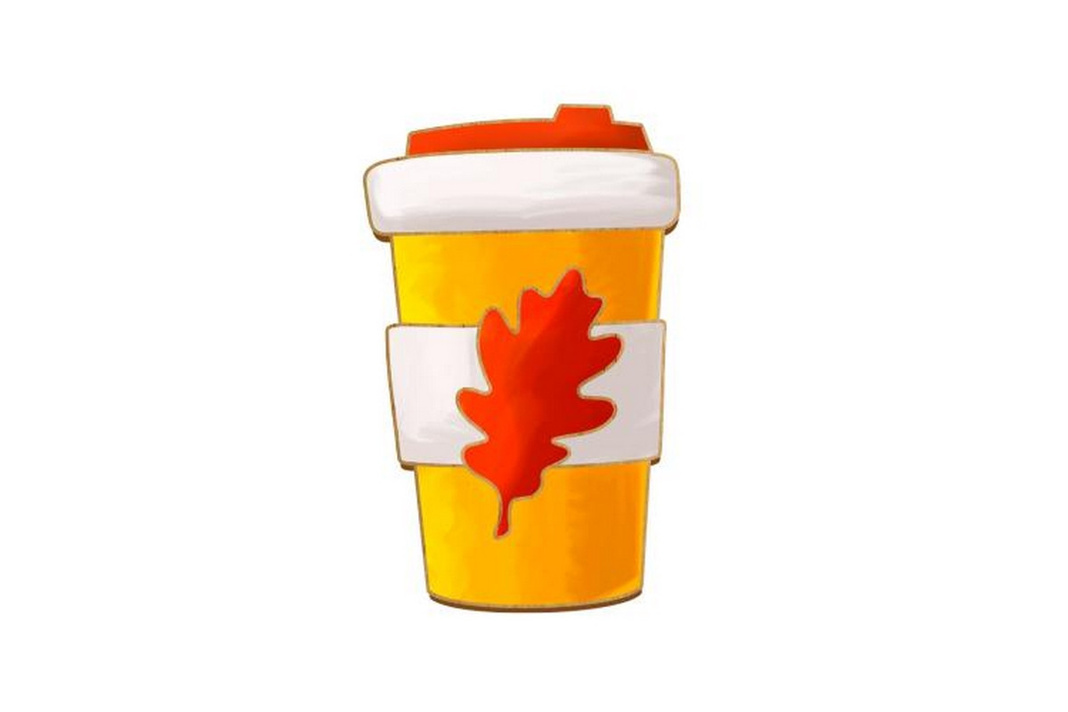 Заготовка броши для раскрашивания "Осенний глоток" FDZB-099