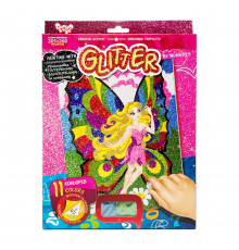 Розмальовка глітерними блискітками за номерами "Фея" РГН-02-05 міні 20,5х26 см