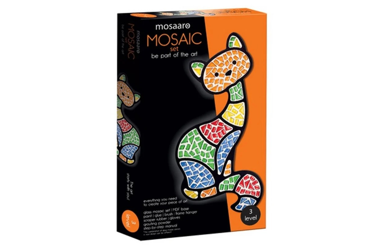 Набір для скляної мозаїки "Кіт" MA3002 кришталеве скло