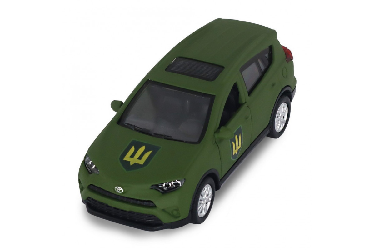 Автомодель серии "Шевроны Героев" Toyota RAV4 "Сухопутные войска ВСУ" TechnoDrive KM6198M2