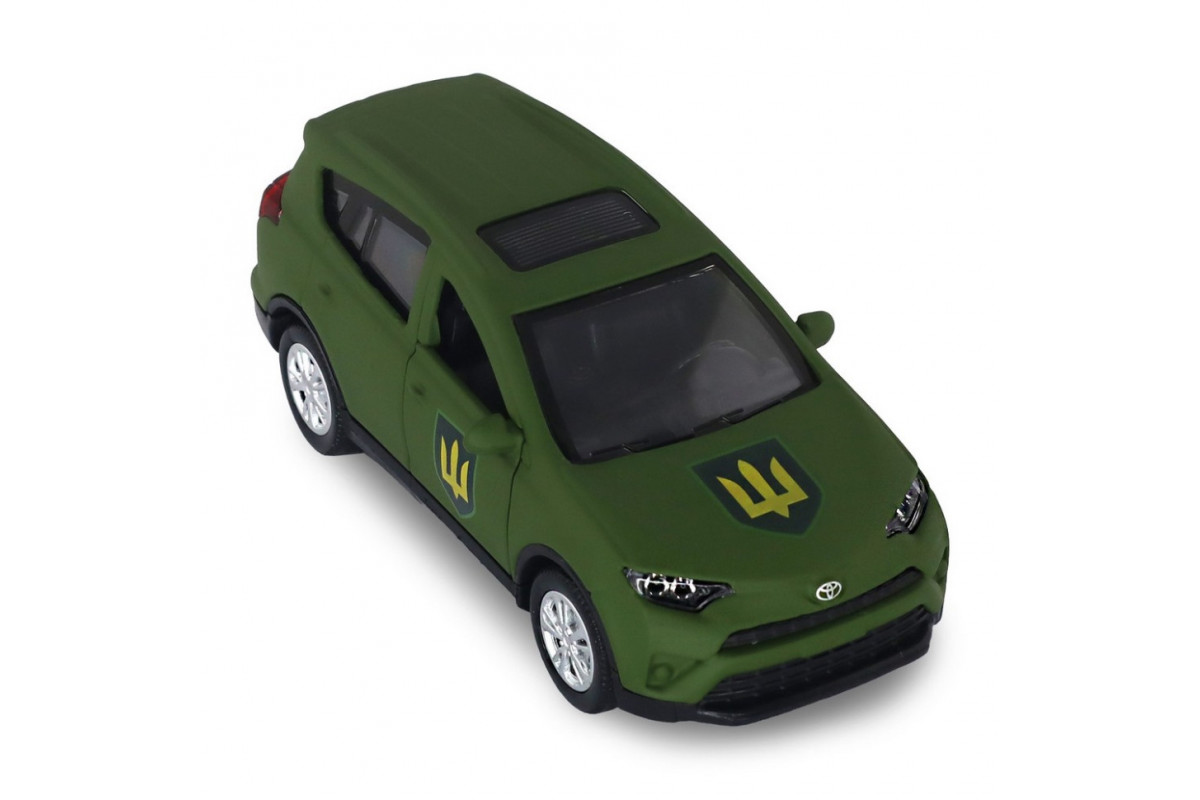 Автомодель серии "Шевроны Героев" Toyota RAV4 "Сухопутные войска ВСУ" TechnoDrive KM6198M2