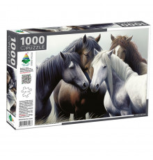 Пазл классический "Прекрасные лошади" 84986, 1000 элементов
