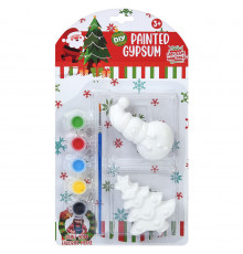 Детский набор для росписи гипсовых фигурок "Рождественский декор" 1208-1