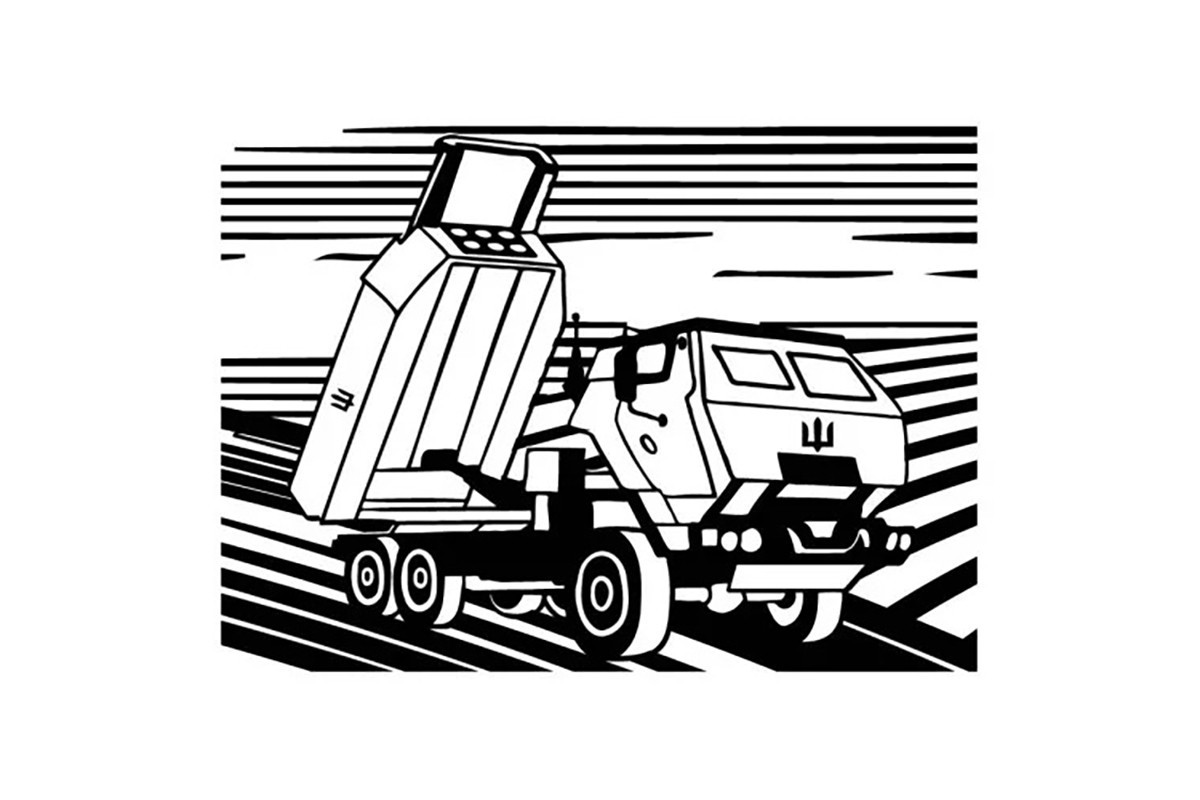 Картина-трафарет для розфарбовування піском А4 "М142 HIMARS" Т-а4190