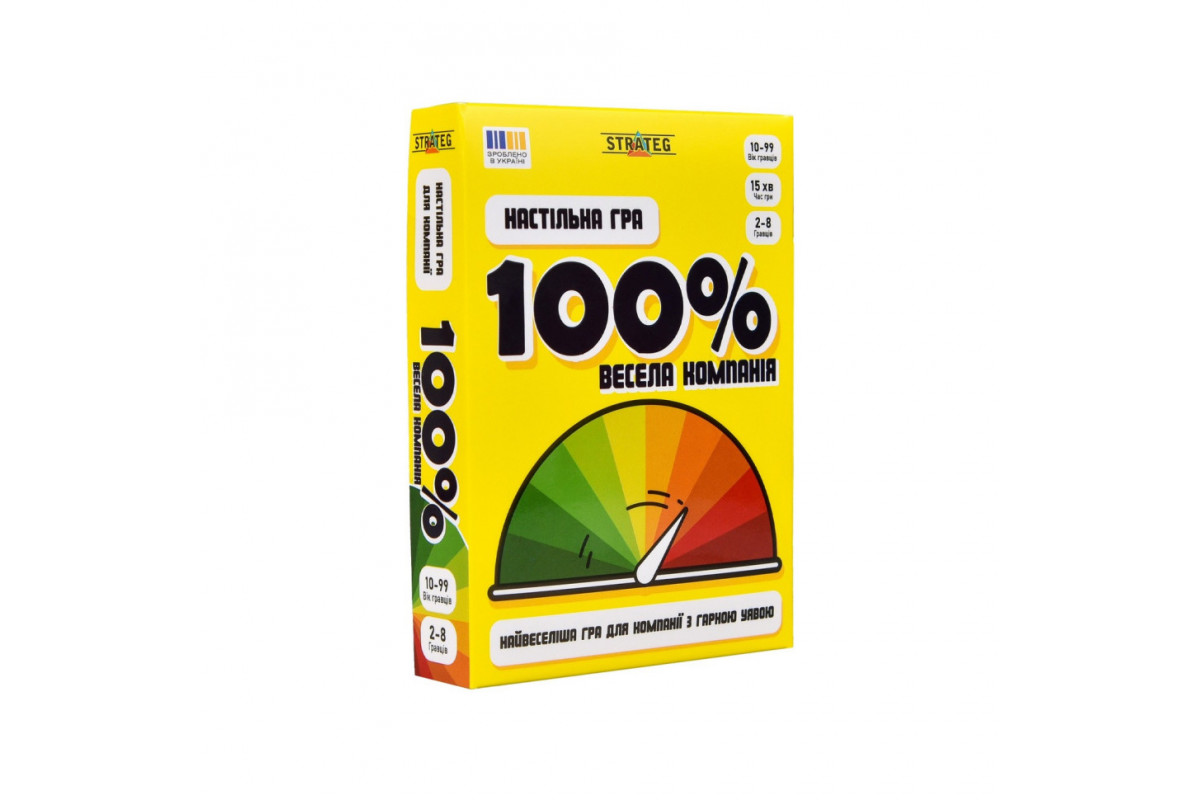 Настольная игра "Веселая компания 100%" 30949, 110 карточек